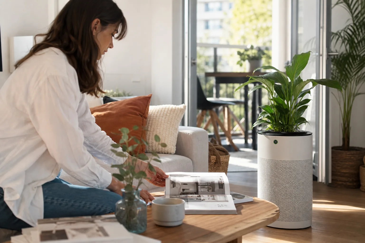 Un purificateur d'air qui utilise le pouvoir des plantes