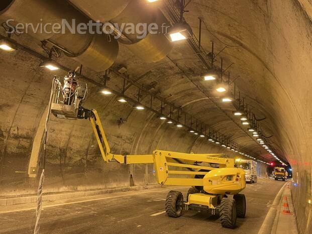 Nettoyage cryogénique d'un Tunnel